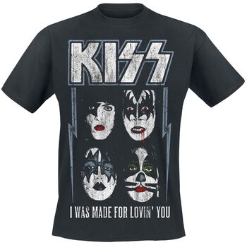 I Was Made For Lovin' You Kiss T-Shirt EMP - Main Image