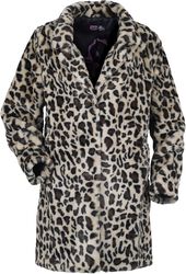 Gothicana X Elvira faux-fur leopard-print coat, Gothicana by EMP, Cappotti