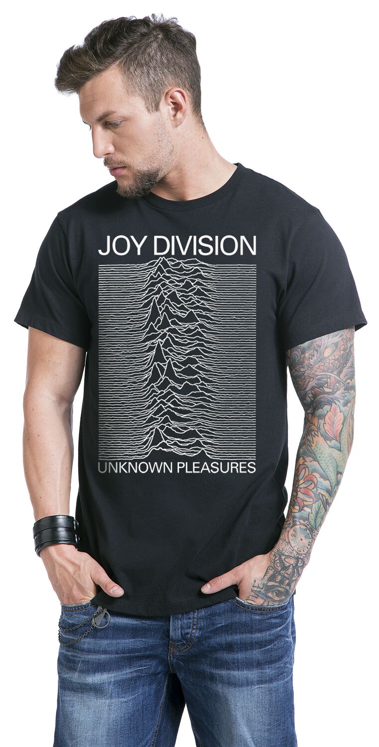 T-Shirt Ufficiale Joy Division Uomo - Impulsi Misti Grafica Logo