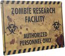 Zombie Research, Zombie Research, Targa di metallo