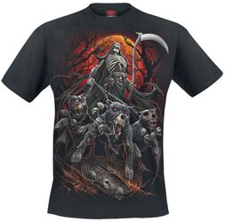 T-shirt Uomo Teschio Vichingo 'Life Is A Game' Nera, Scacchi E Teschio - Foto 3