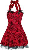 Red Flocking Mini Dress, H&R London, Miniabito