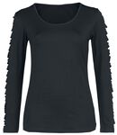 Side Laced Longsleeve, Forplay, Maglia Maniche Lunghe