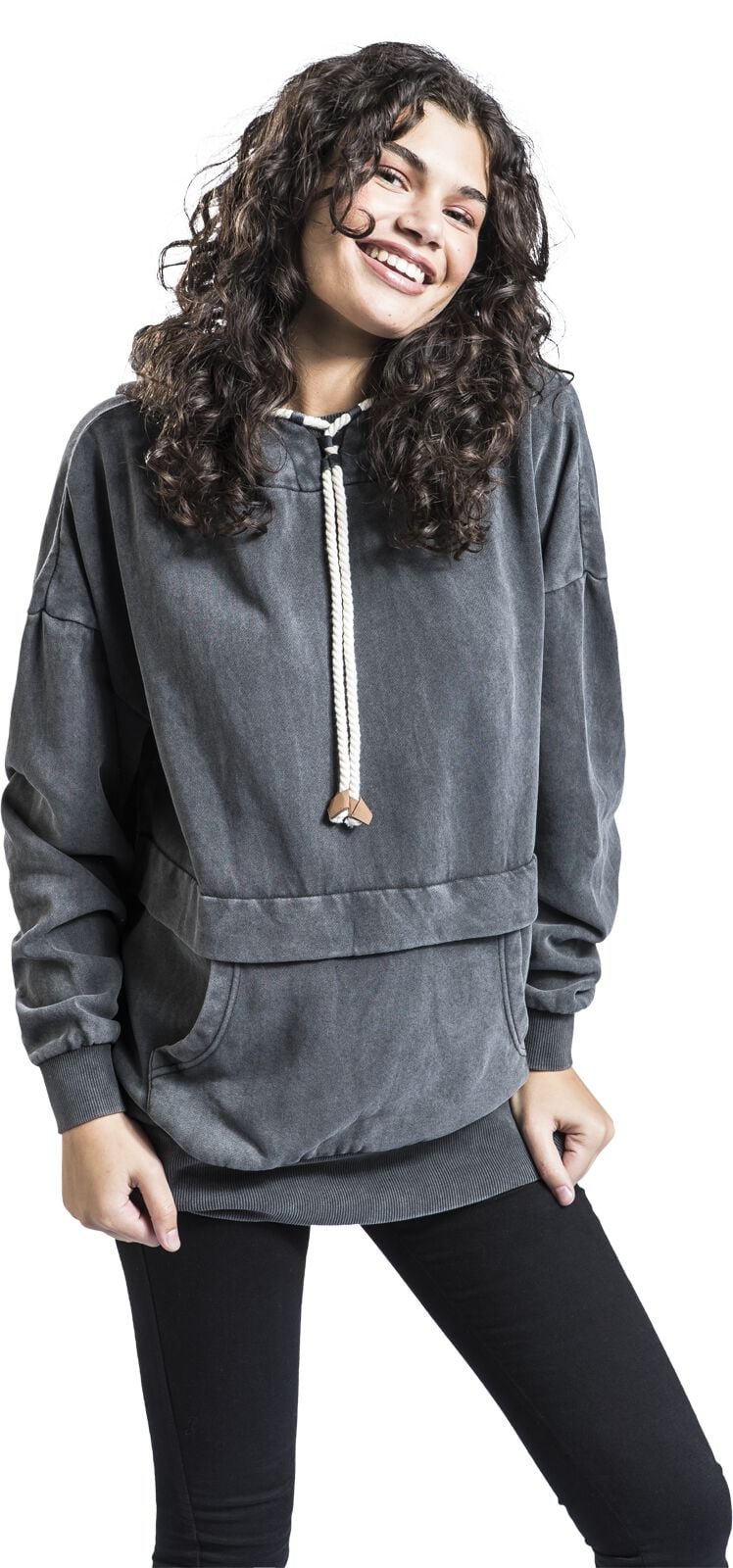 RED By EMP Felpa Con Cappuccio E Collo Alto Per Donna - Rossa, Taglie Comode Fino Alla 4XL - 6
