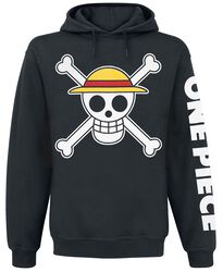 One Piece - Skull, One Piece, Felpa con cappuccio