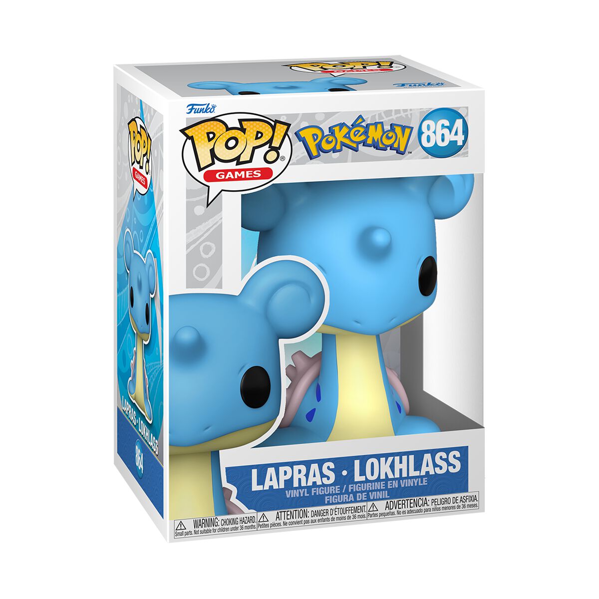 Lapras vinyl figurine no. 864, Pokémon Funko Pop!