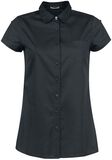 Roll Up Shirt, Black Premium by EMP, Blusa
