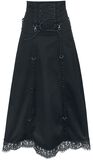 Long High Waist Skirt, Gothicana by EMP, Gonna lunga
