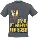 Claptrap - CL4P-TP Interplanetary Ninja Assassin, Borderlands, T-Shirt