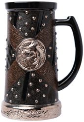 White Wolf beer mug, The Witcher, Boccale birra