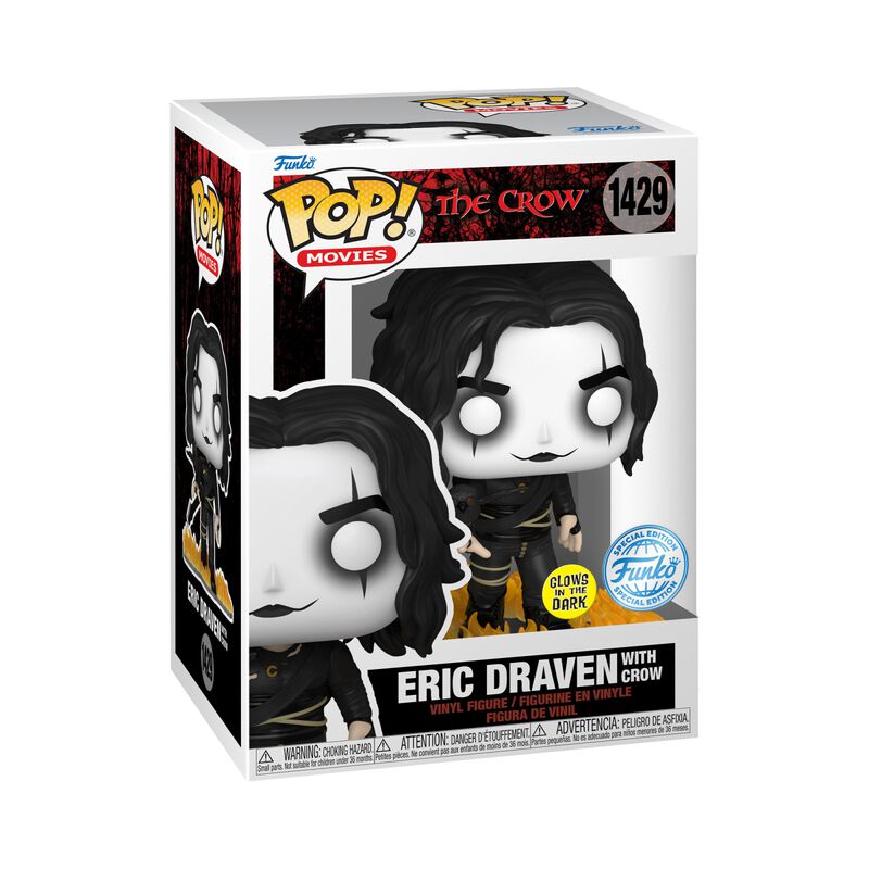 Eric Draven with Crow (Glow in the Dark) Vinyl Figurine 1429