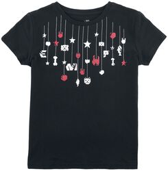 T-Shirt with Rockhand and Stars