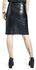 Rock Rebel X Route 66 - Black Leather Skirt with Zip
