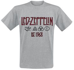 Symbols Est. 1968, Led Zeppelin, T-Shirt