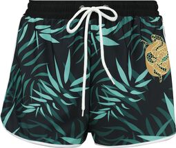 Swim Shorts With Palm Trees, RED by EMP, Slip bikini