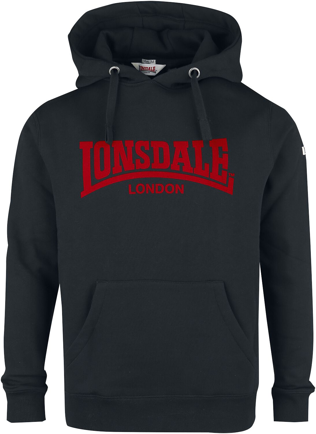 Lonsdale Callanish Felpa Con Cappuccio Donna - Regular Fit Con Stampe Su Petto E Maniche