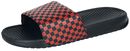 EMP sandals with black/red chequered pattern, RED by EMP, Infradito