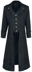 Dark Brocade Coat, Altana Industries, Cappotto in stile militare