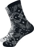 Bandana Pattern Socks 2-Pack, Urban Classics, Calzini