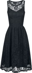Sleeveless Lace Dress, Gothicana by EMP, Abito media lunghezza