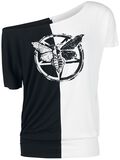 Contrast Moth Ladies Tee, Gothicana by EMP, T-Shirt
