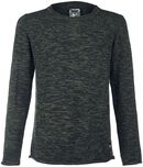Melange Sweatshirt, Black Premium by EMP, Felpa