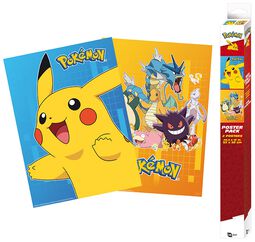 Set of 2 posters in Chibi design, Pokémon, Poster