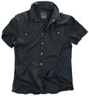 Wire Shirt, Black Premium by EMP, Camicia Maniche Corte