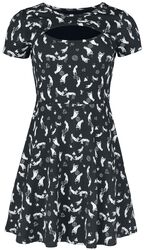 Dress with all-over print, Gothicana by EMP, Miniabito