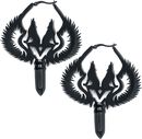 Winged Wolves Hoops Pairs, Wildcat, Orecchino