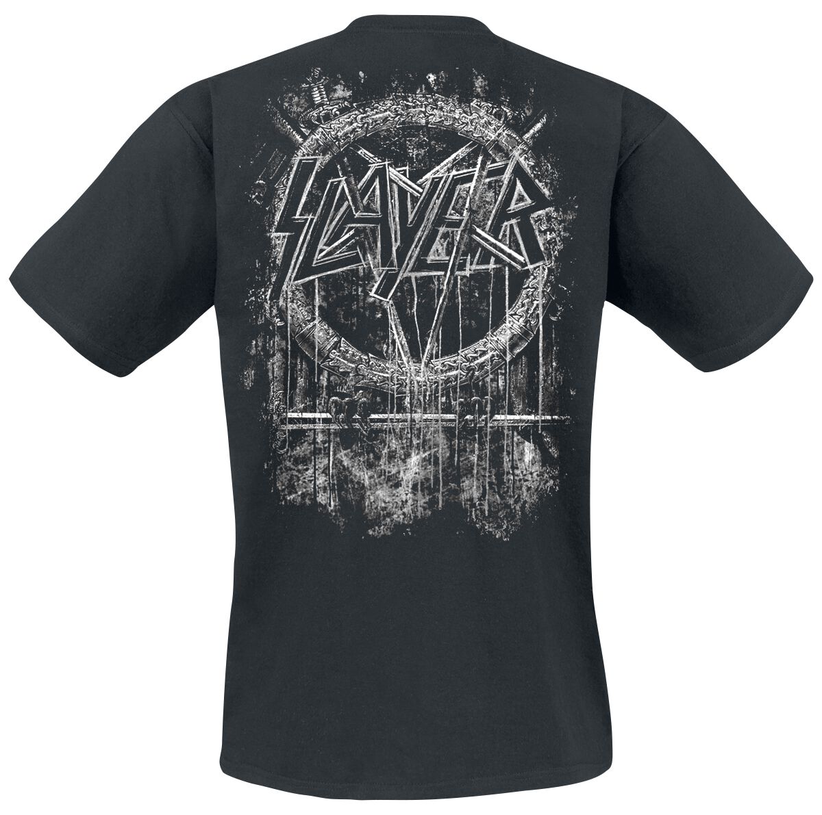 T-shirt Slayer Dripping Eagle, Uomo, Nera, 100% Cotone, Merch Ufficiale, Taglie Dalla S Alla 5XL