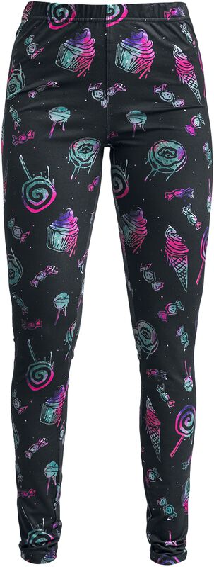Leggings with all-over sweetie print