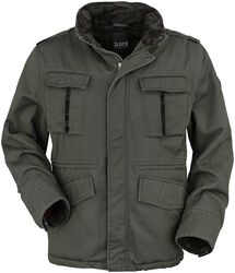Jacket with hidden hood, Black Premium by EMP, Giacca invernale