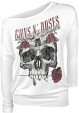 Flower Skull, Guns N' Roses, Maglia Maniche Lunghe