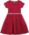 Red Tulle Dress with Print