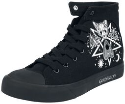 Sneakers with Pentagrams and Occult Symbols
