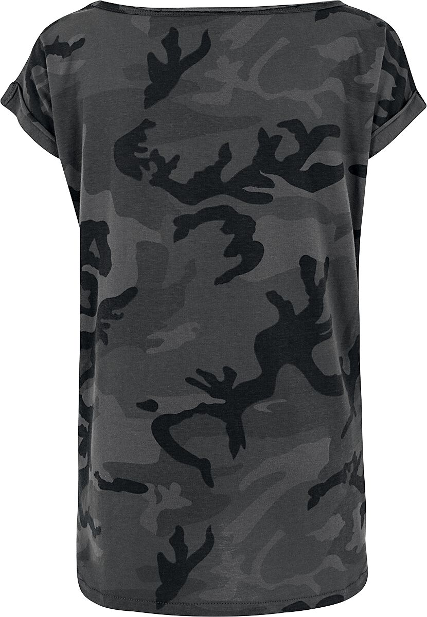 Download Ladies Camo Back Shaped Tee | Black Premium by EMP T-Shirt ...