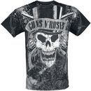 Top Hat - Faded Skull Allover, Guns N' Roses, T-Shirt