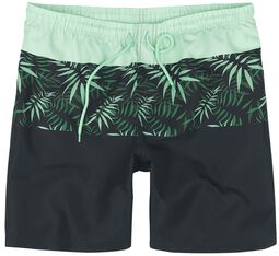 Swim Shorts With Palm Trees, RED by EMP, Bermuda