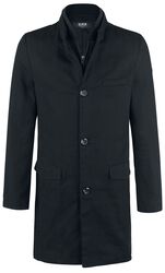 Single-Breasted Coat, Black Premium by EMP, Cappotto corto