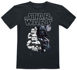 Kids - Darth Vader and Stormtrooper with Death Star, Star Wars, T-Shirt