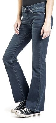 High Rise Jeans A Zampa Da Donna Jeans Bootcut Da Donna Jeans Lunghi In Denim A Vita Alta - Foto 3