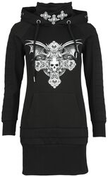 Gothicana X Anne Stokes hoodie dress, Gothicana by EMP, Miniabito