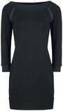 Black Open-Shoulder Dress, Gothicana by EMP, Abito media lunghezza