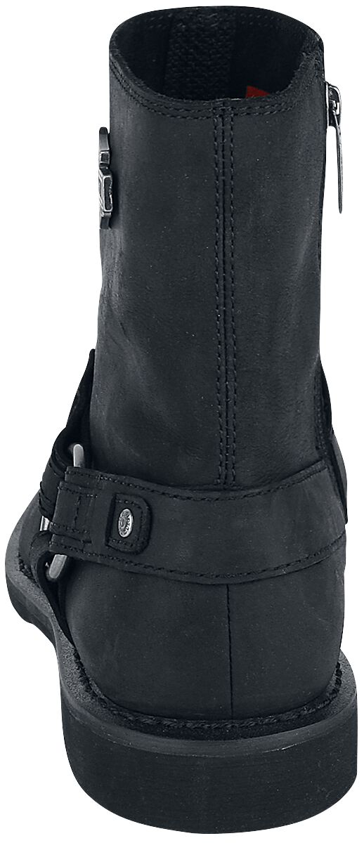 Harley Davidson Stivali Uomo In Pelle Nera – Taglia 45, Suola Gomma, Modello Nero - 3