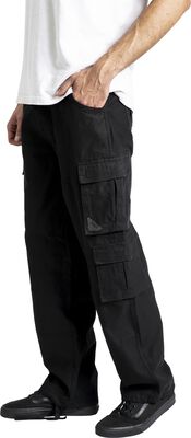 Pantaloncini Cargo Neri EMP Uomo - Cotone E Poliestere Elasticizzati, Vita Media, Stile Casual Robusto