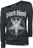 Pentagram, Black Blood by Gothicana, Maglia Maniche Lunghe