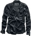 Wire Shirt, Black Premium by EMP, Camicia Maniche Lunghe
