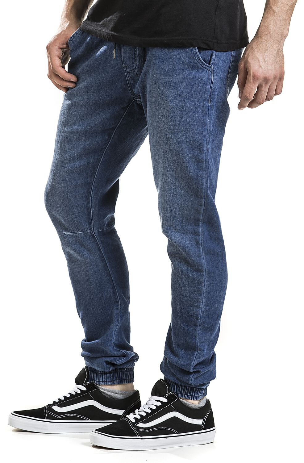 Urban Classics Joggers Uomo In Denim A Maglia - Comodi, Elasticizzati, Taglie S-XXL - Foto 4