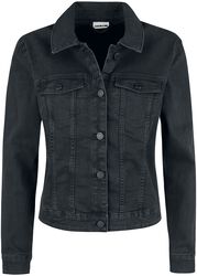 Debra Black Wash Denim Jacket, Noisy May, Giubbetto di jeans